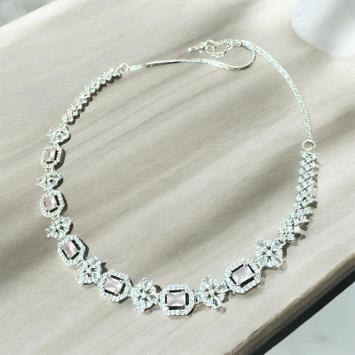 Pink Zirconia Jewellery Set