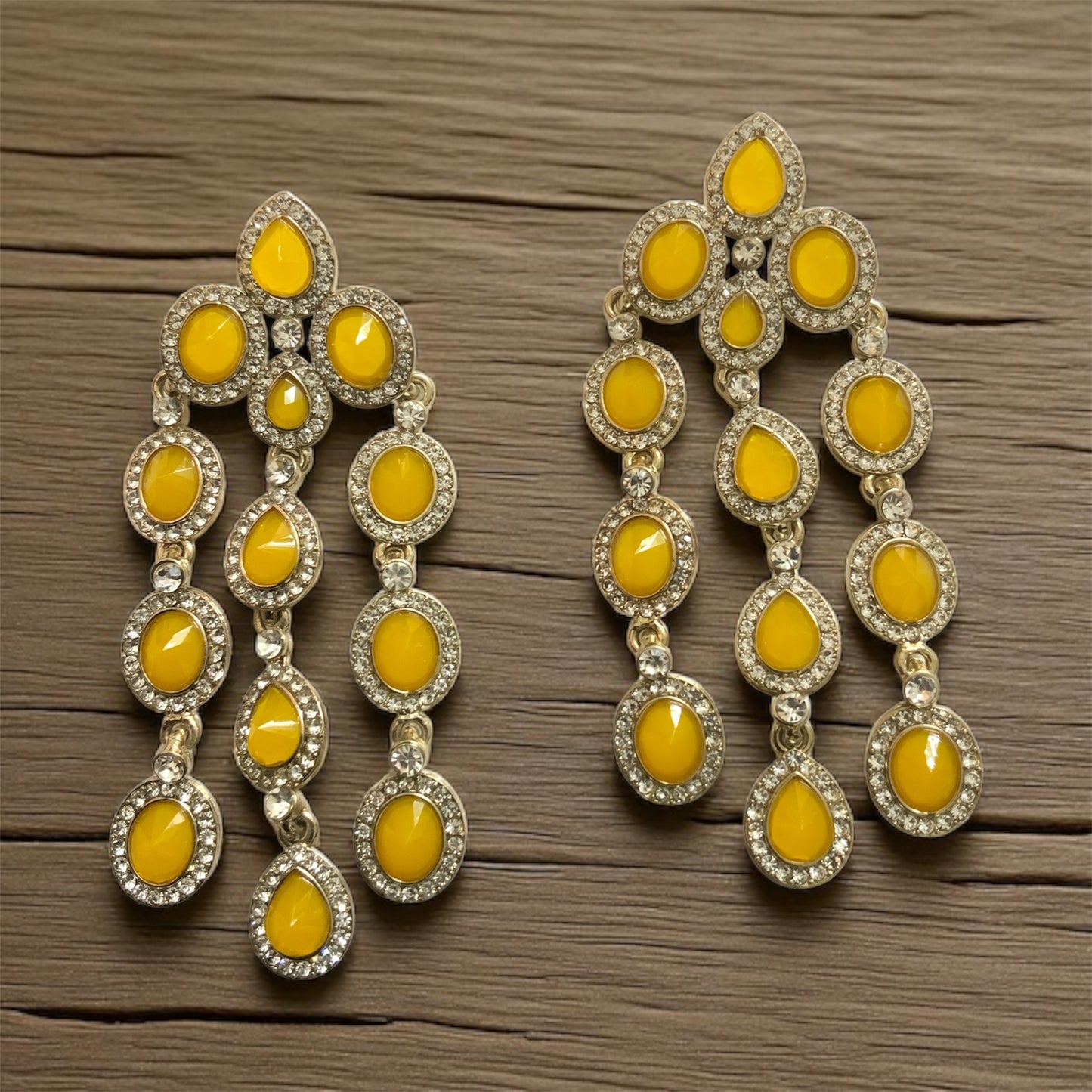 Yellow Diamond Stone Dangler