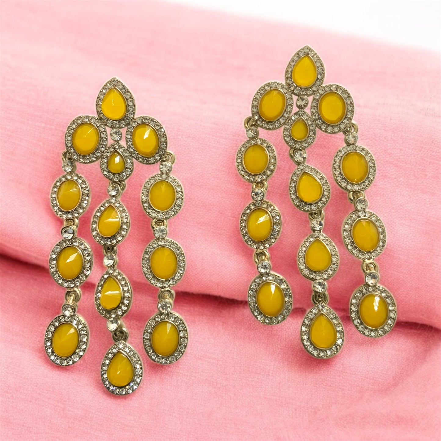 Yellow Diamond Stone Dangler
