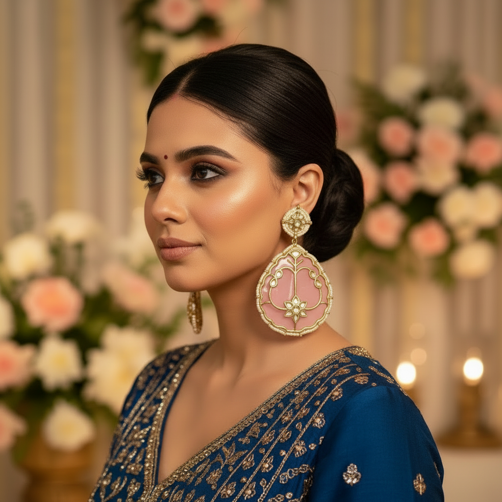 Blush Pink Chandbali