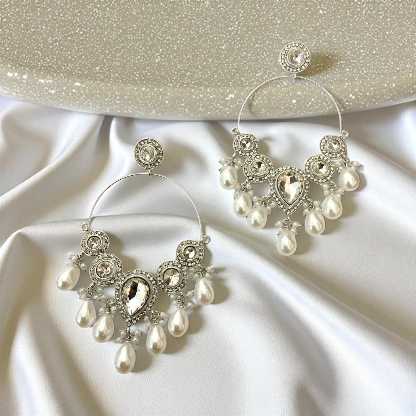 Ivory Designer Chandbali