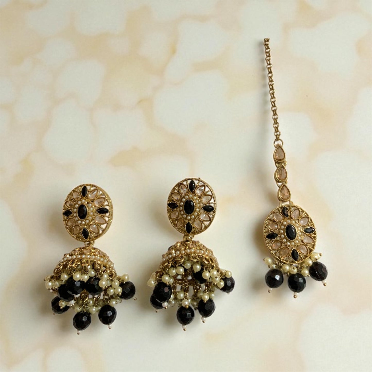 Black Choker Jewellery Set