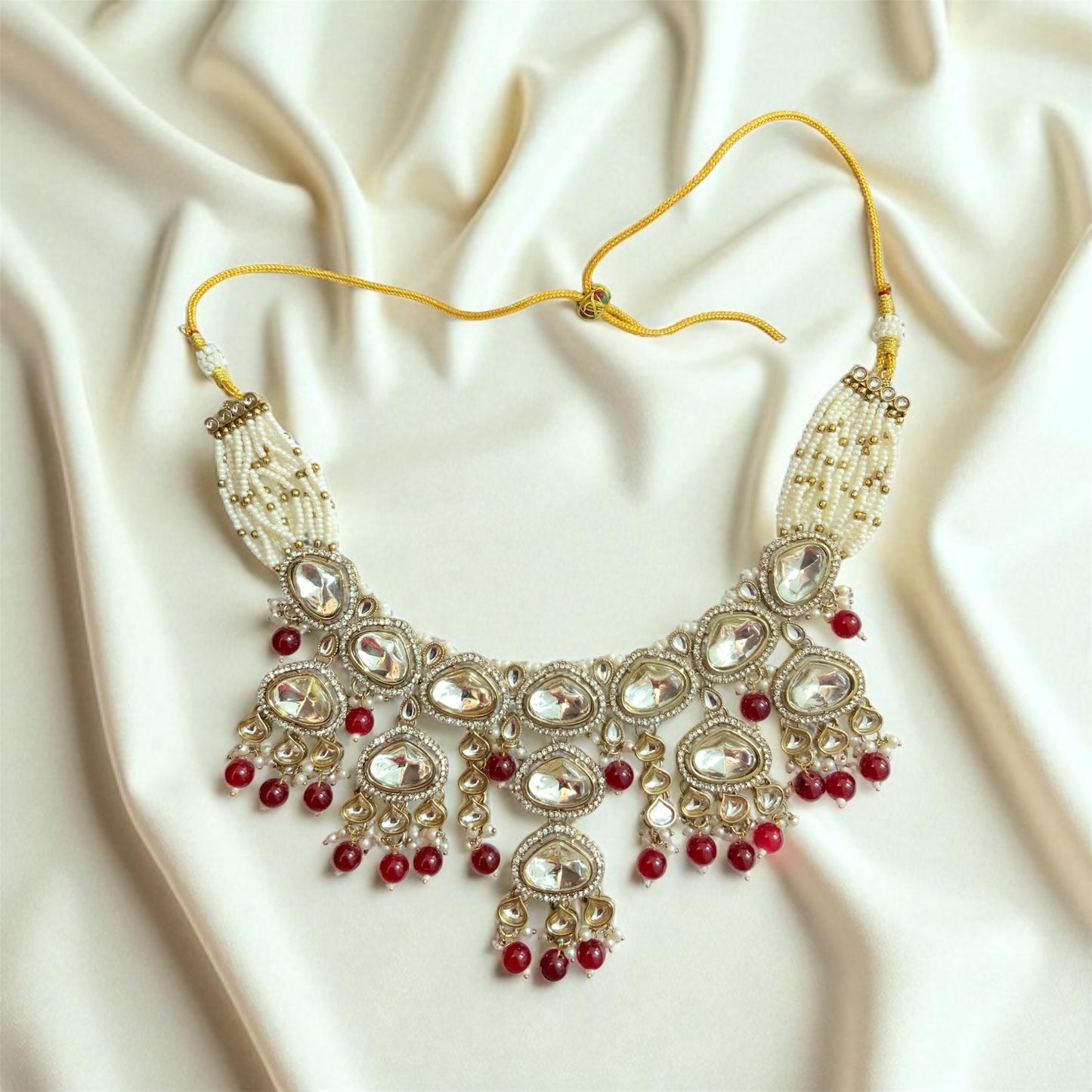 Maroon Kundan Jewellery Set
