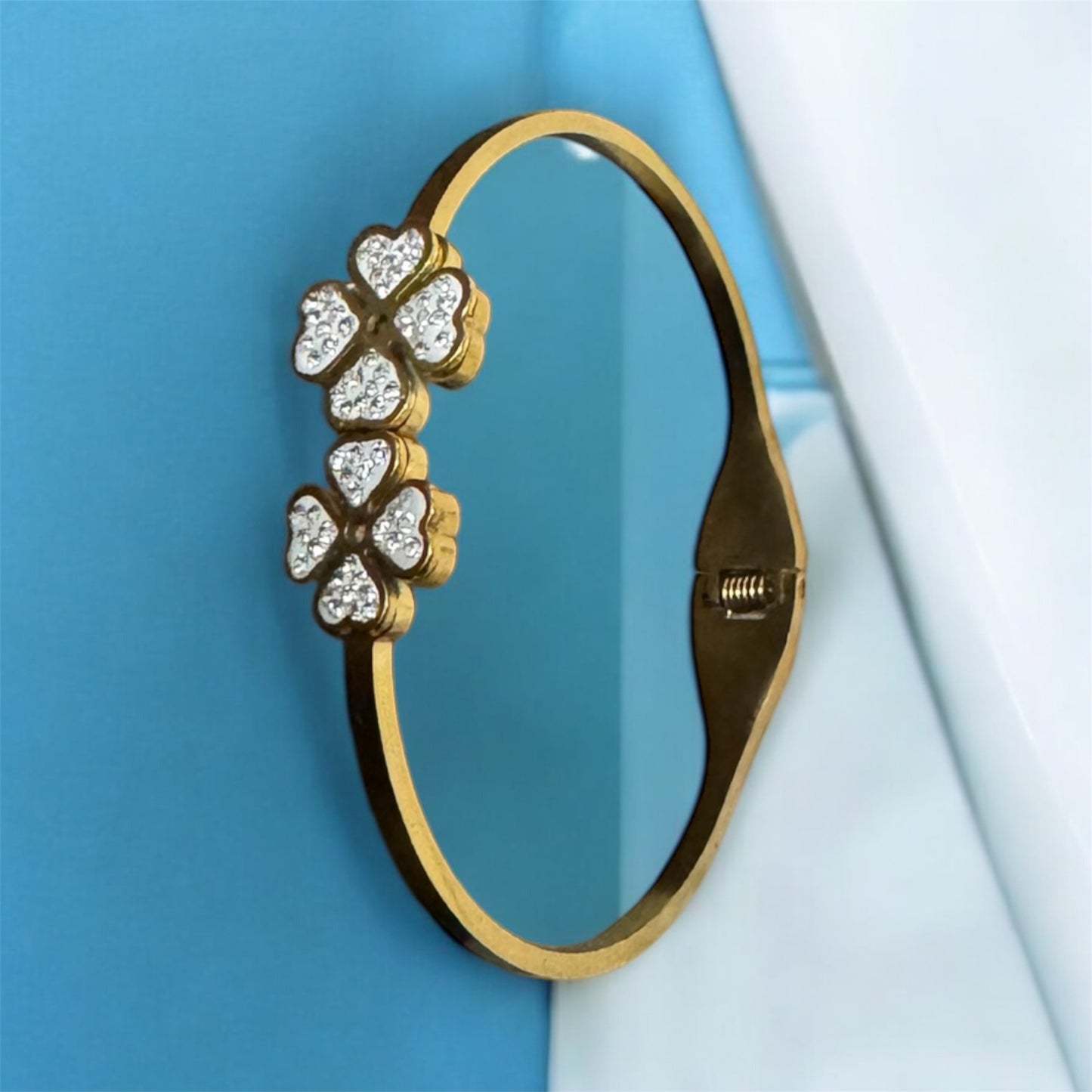 Double Flower Anti Tarnish Bracelet