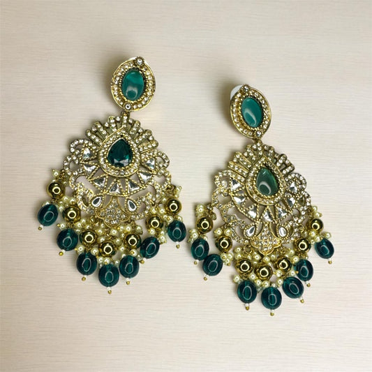 Devi SeaBlue Chandbali