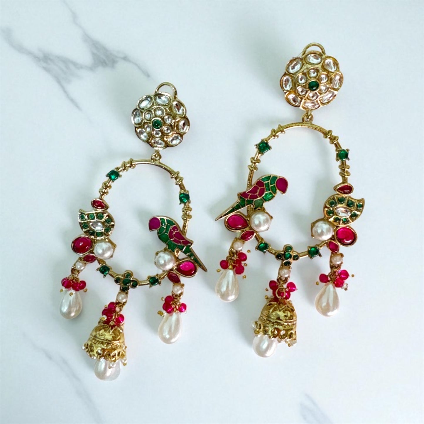 Parrot Multicolour Chandbali
