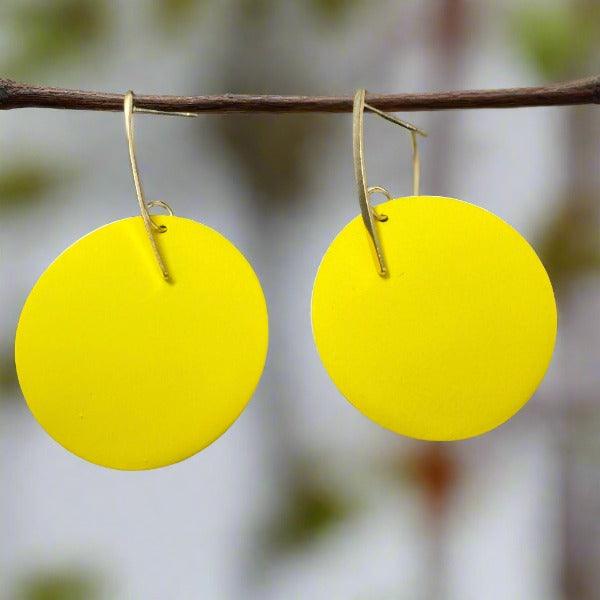 Yellow Drop Earrings