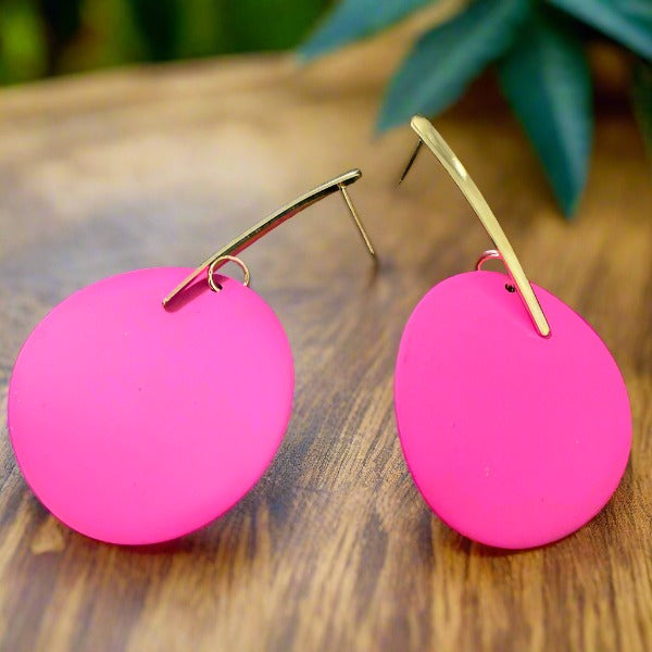Pink Drop Earrings