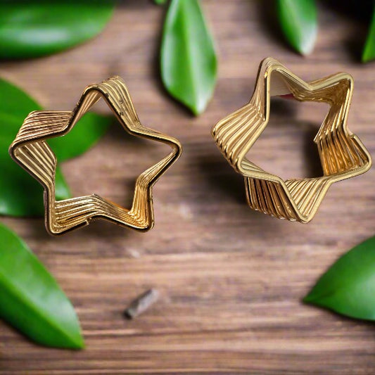 Golden Star Light Earrings