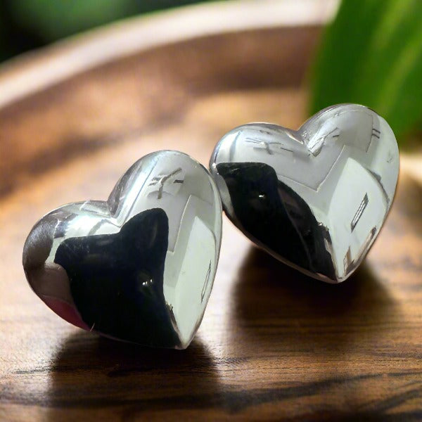 Sliver Little Heart Studs