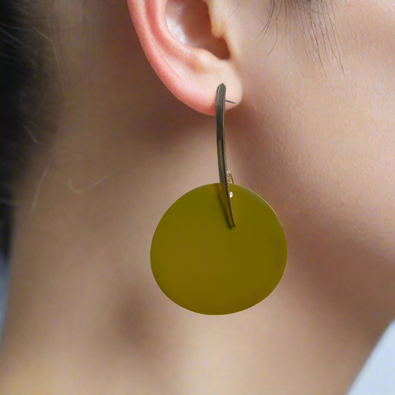 Yellow Drop Earrings