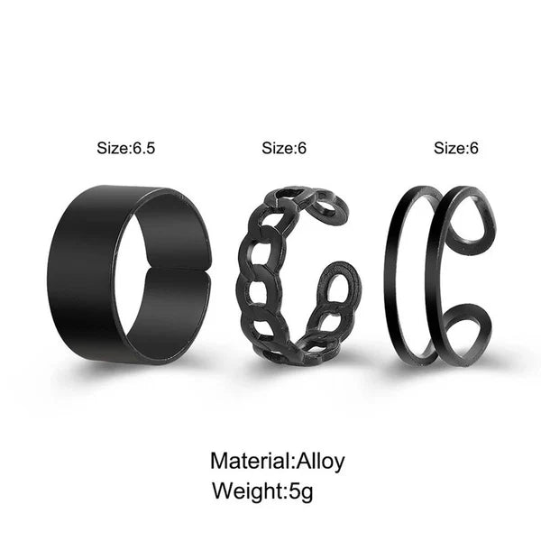 Cocktail Mix Set of 3 Rings