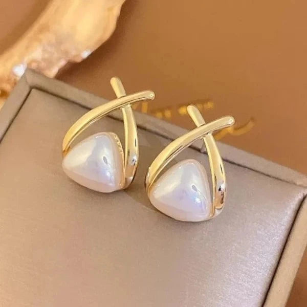 Pearl Heart Shape Earrings