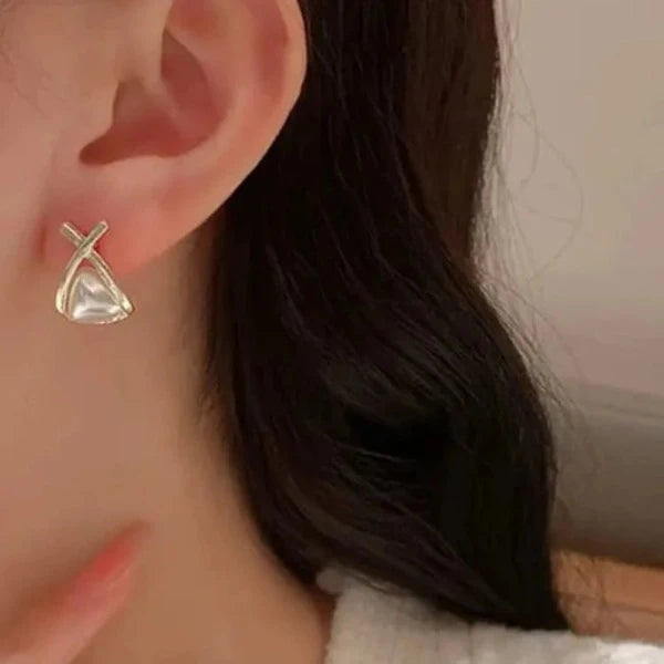 Pearl Heart Shape Earrings