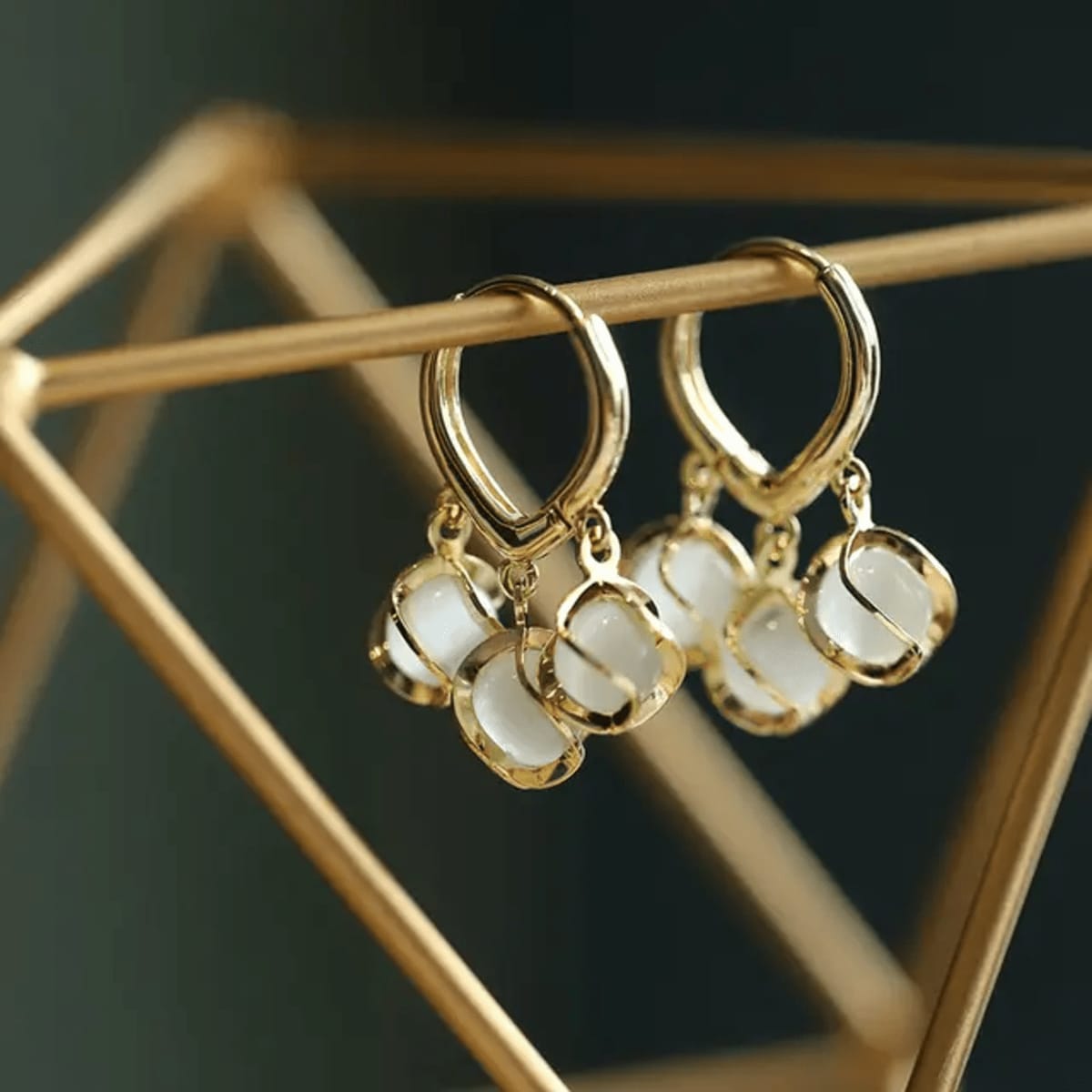 Crystal Hoop Earrings