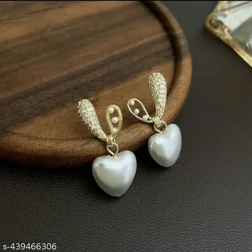 Party Wear Heart Earrings