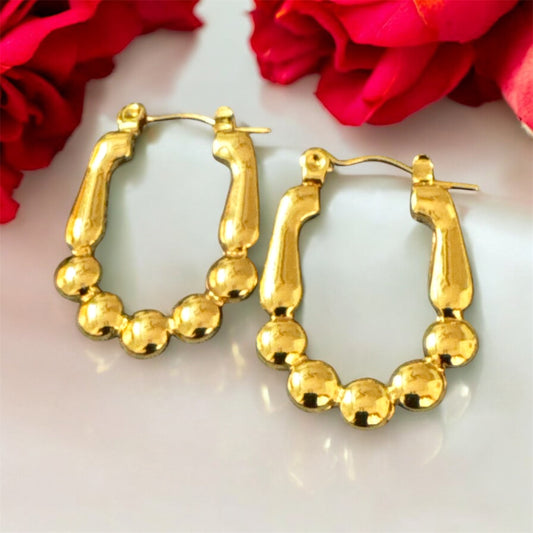 Golden Hoops Earrings