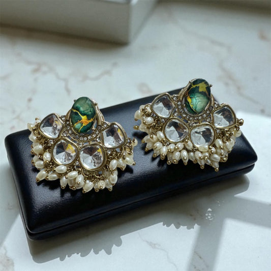 Green Savari Studs