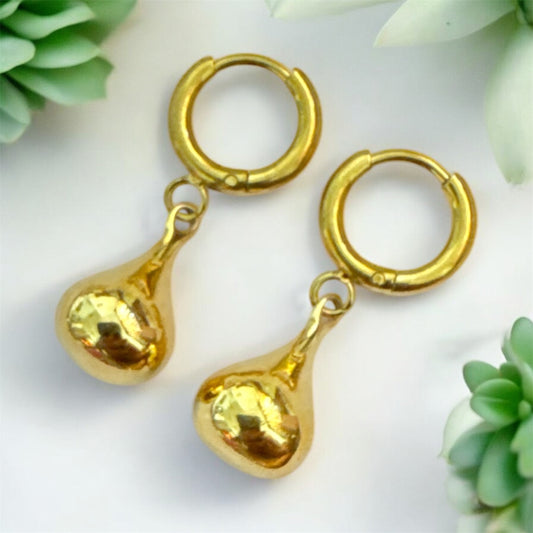 Golden Drop Earrings