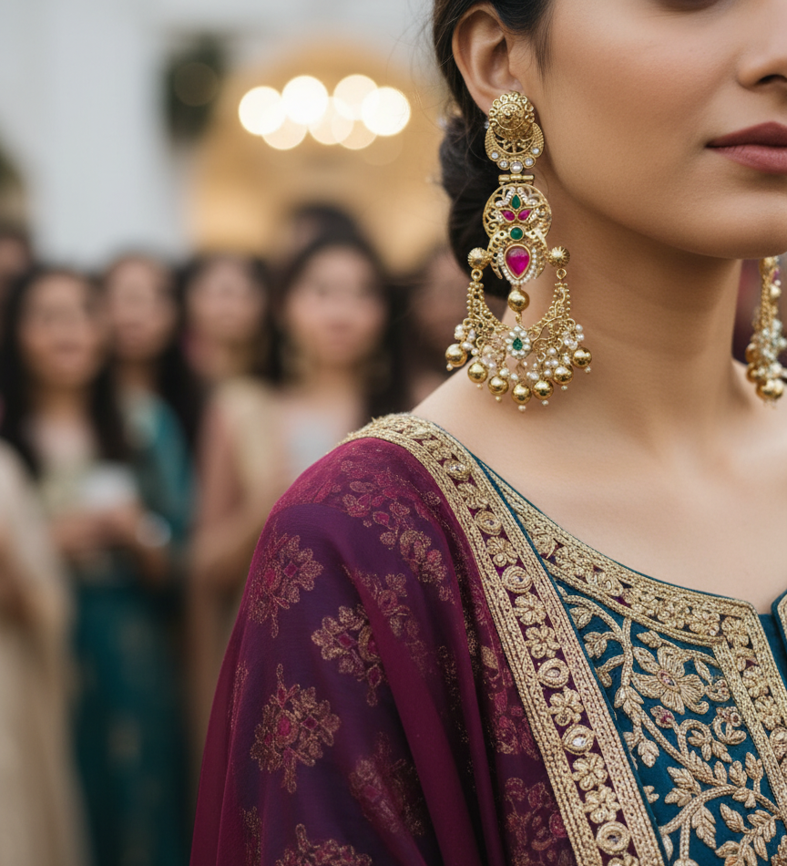 Golden Kareena Chandbali