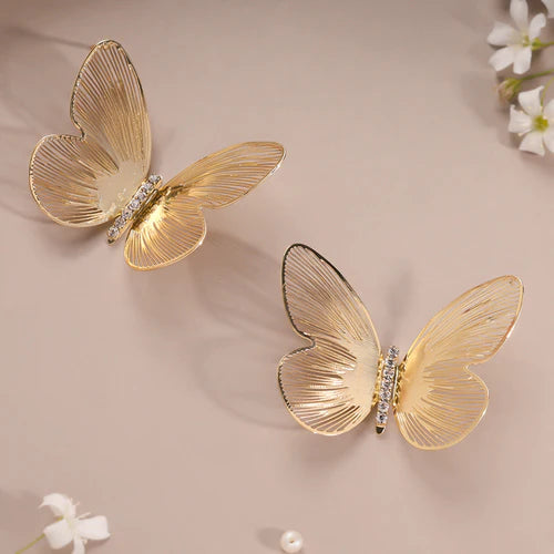 Golden Butterfly Earring