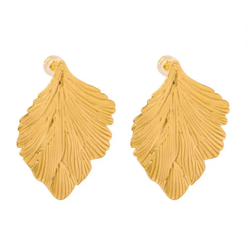Feather Statement Earrings