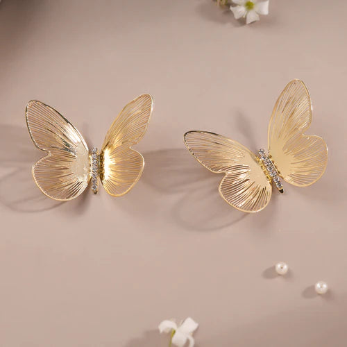Golden Butterfly Earring