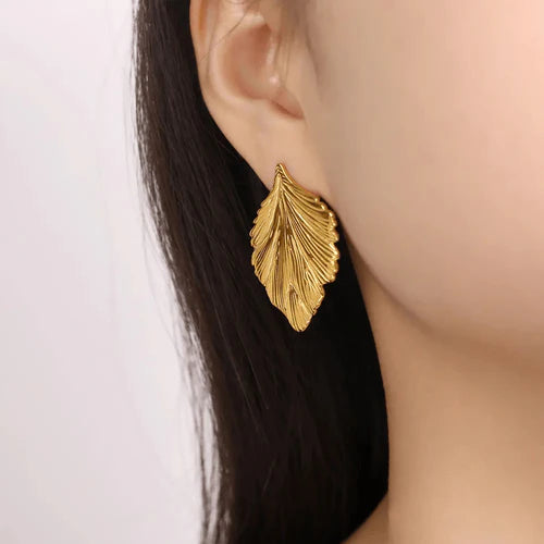 Feather Statement Earrings