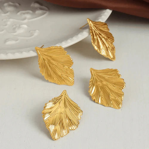 Feather Statement Earrings
