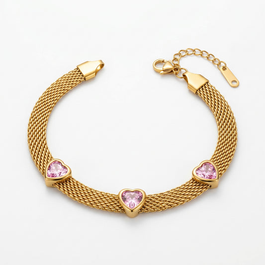 BabyPink Stone LooseBracelet