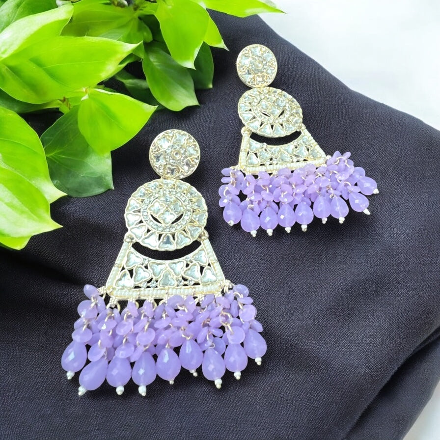 Lavender Chandbali