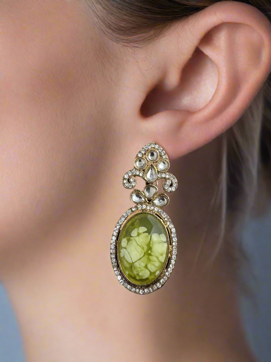 Lime Green Dangles