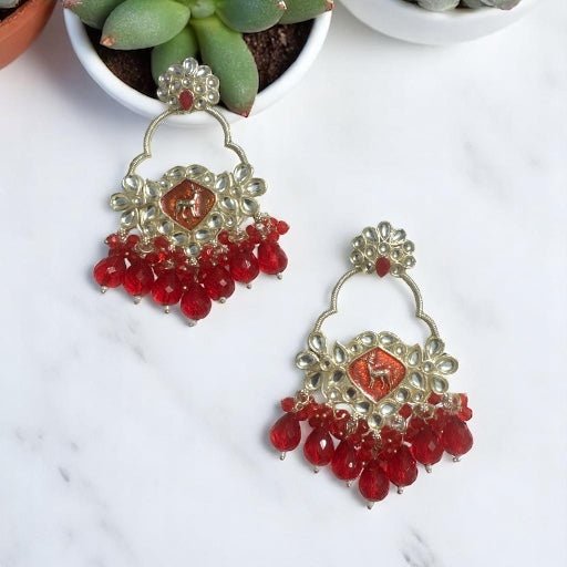 Red Chandbali