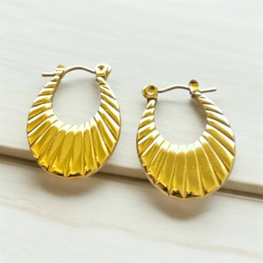 Golden Hoops Earrings