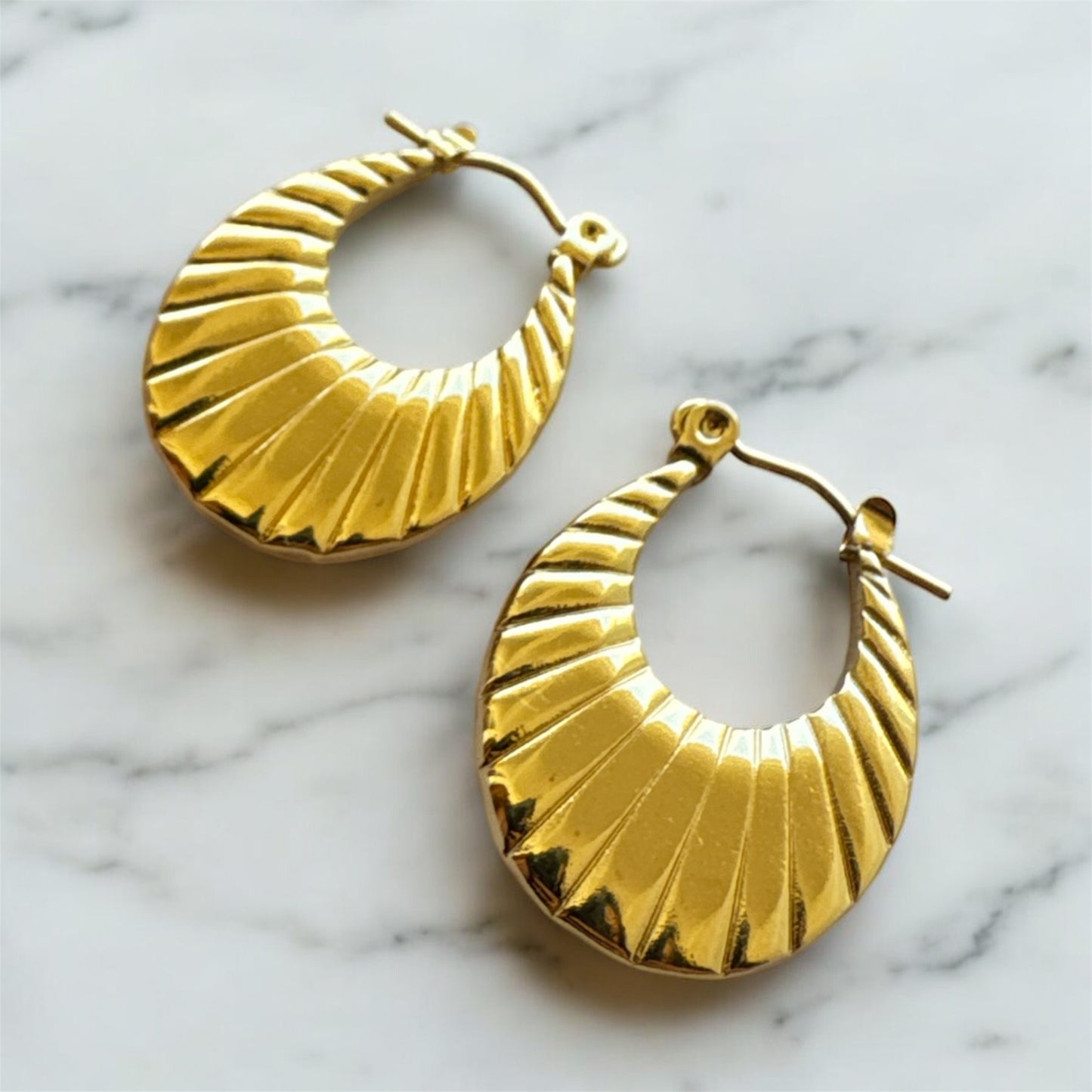 Golden Hoops Earrings