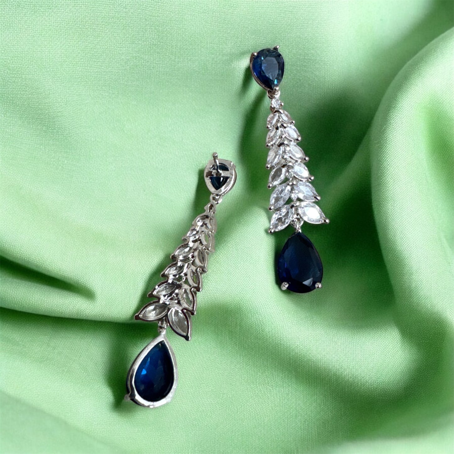 BLUE ZIRCONIA DANGLERS