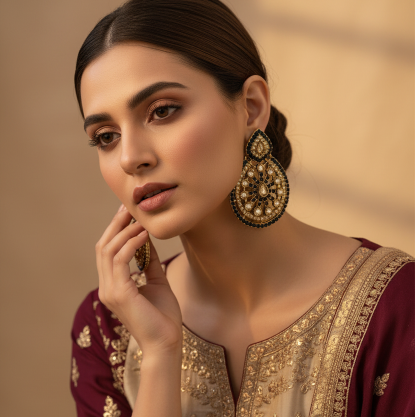 Blue Prinashi Chandbalis