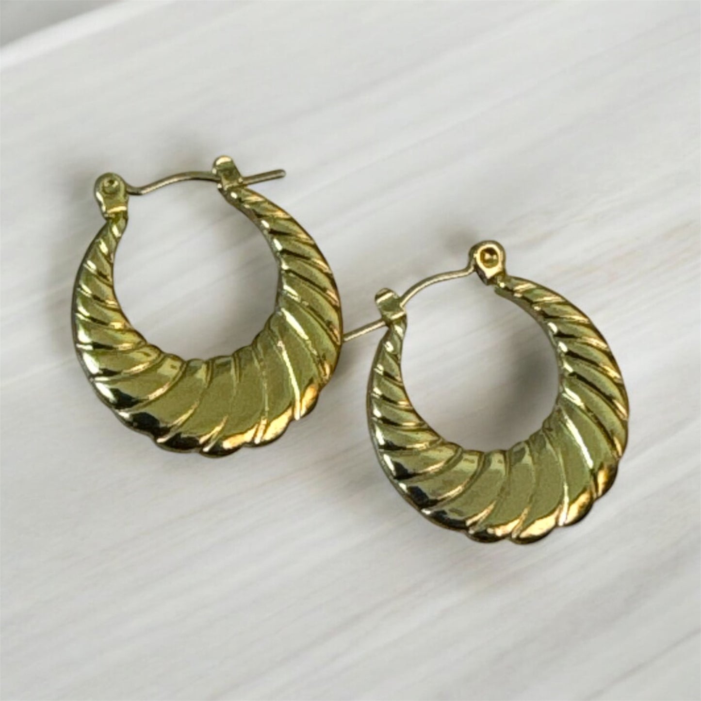 Golden Hoops Earrings