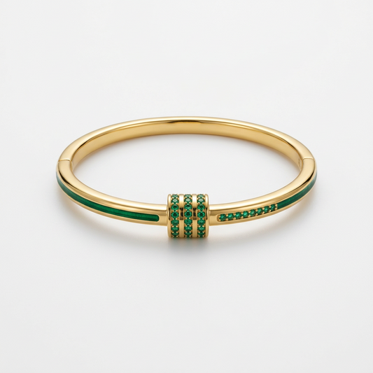EmeraldGreen Nail Bracelet