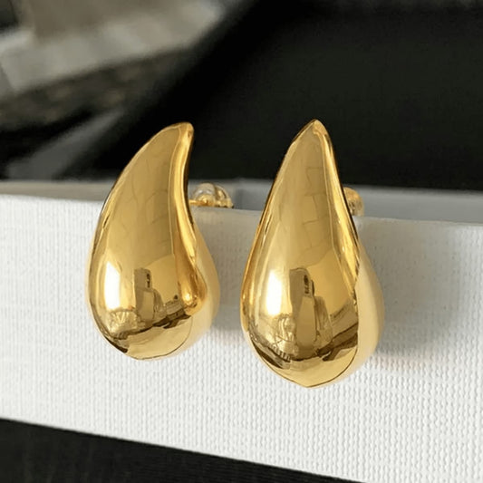 Golden Teadrop Earrings