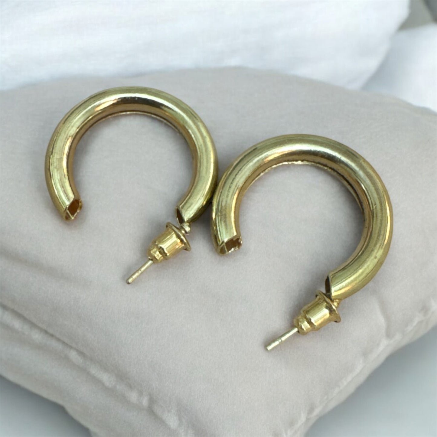 Small Golden Hoop Earrings