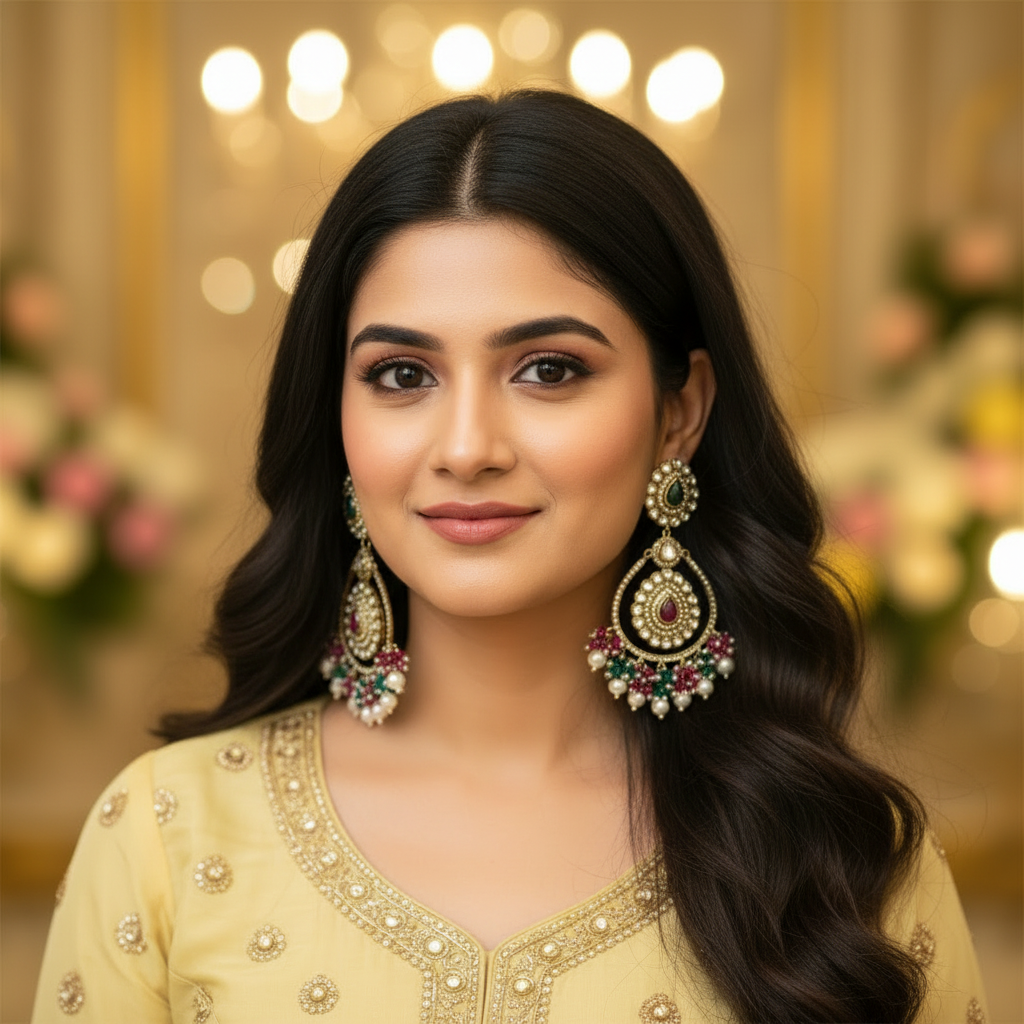 Multi-Colour Aliya Chandbali