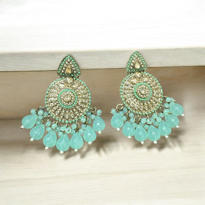 Turquoise Green Chandbalis