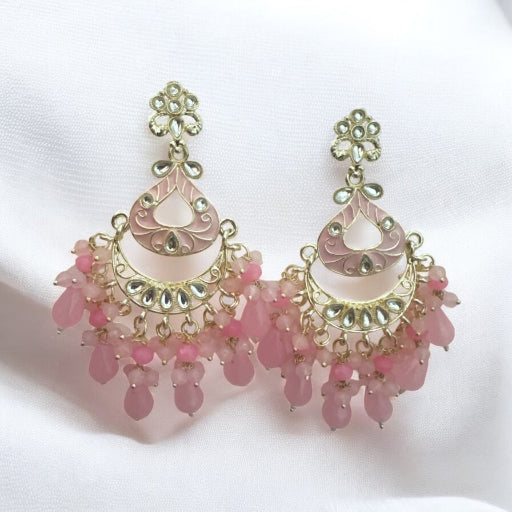 Baby Pink Chandbali