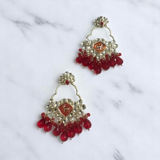 Red Chandbali