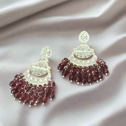 Ruby Red Chandbali