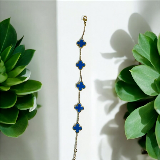 Blue clover Bracelet