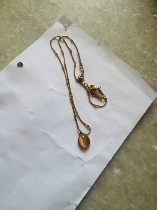 Pink Stone Necklace