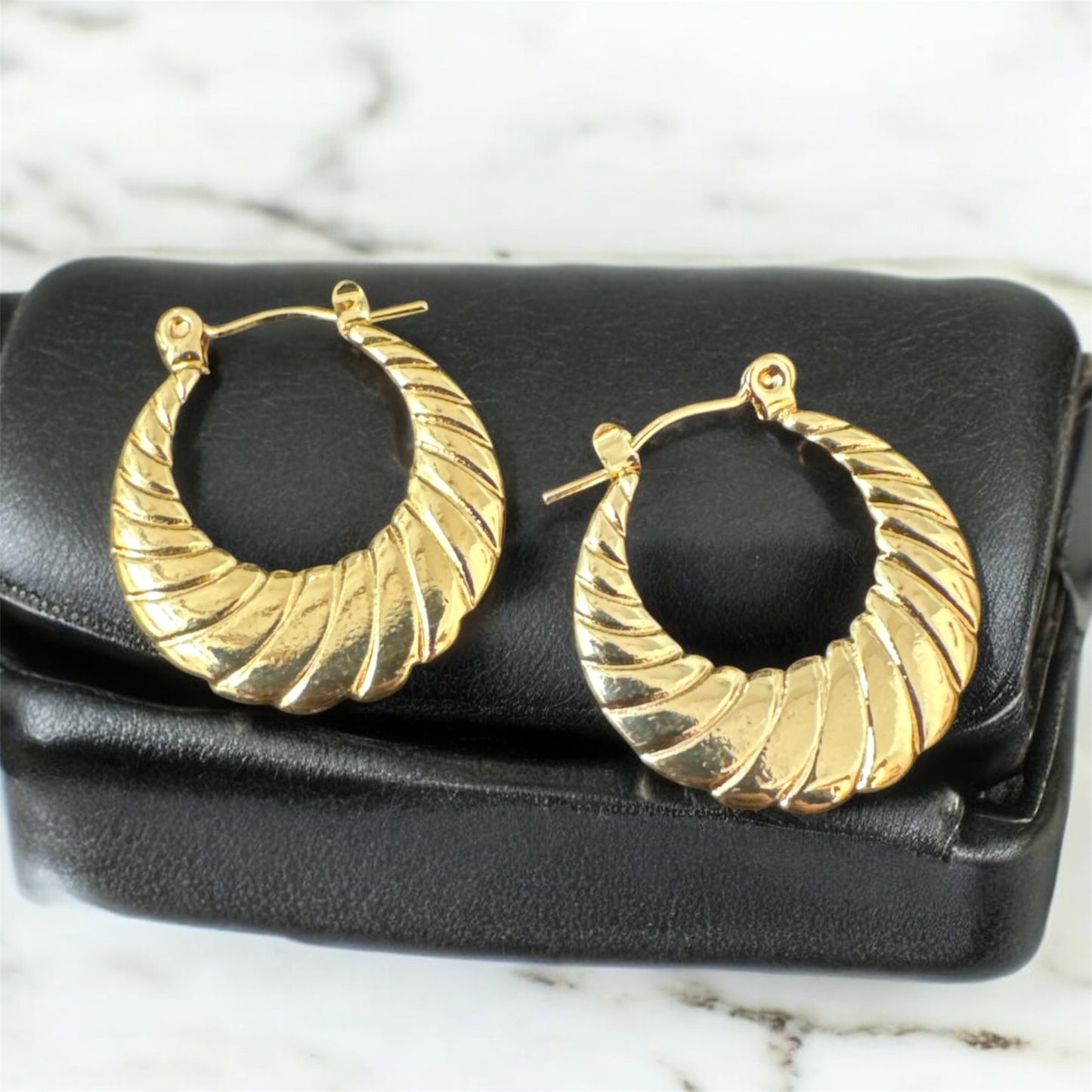 Golden Hoops Earrings