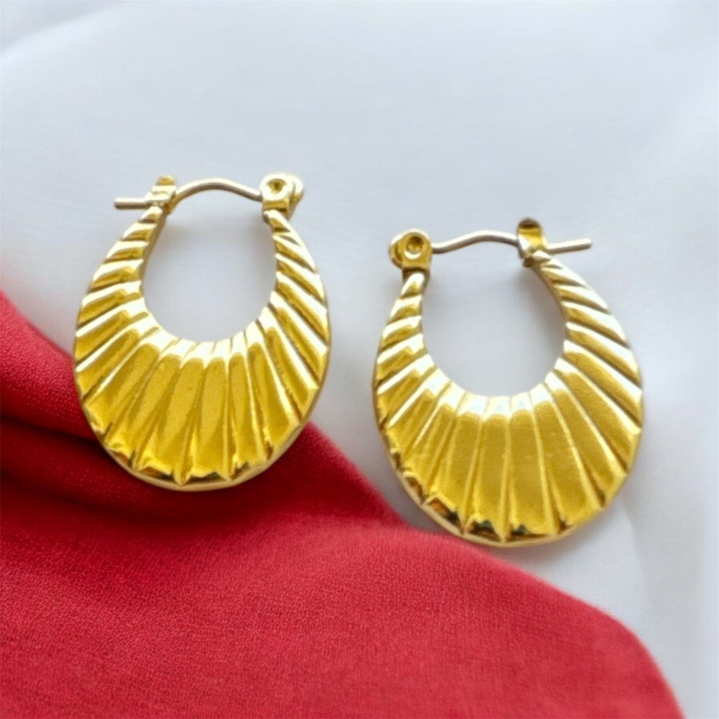 Golden Hoops Earrings